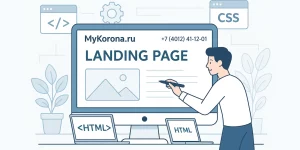 Разработка одностраничного сайта лендинга на HTML