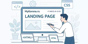 Разработка одностраничного сайта лендинга на HTML