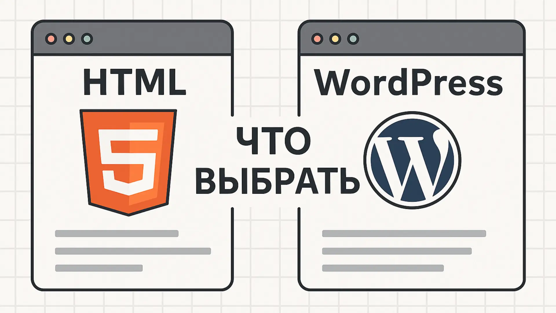 HTML или WordPress — что выбрать для вашего проекта